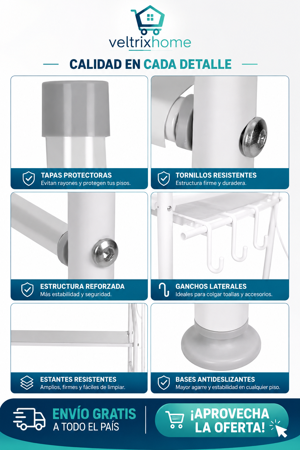 ESTANTE ORGANIZADOR DE BAÑO