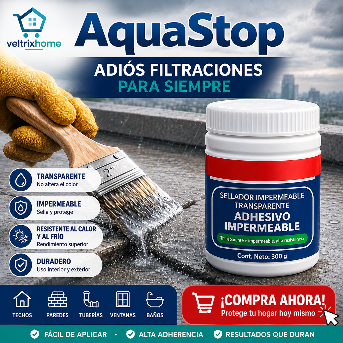 Pack 3 sellador líquido impermeable