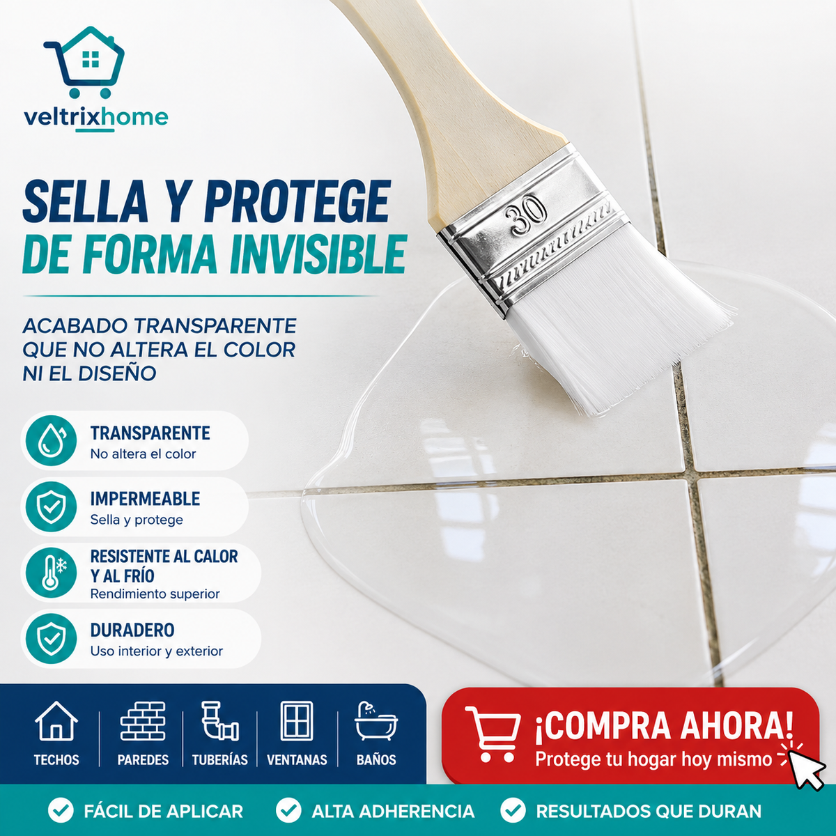 Pack 3 sellador líquido impermeable